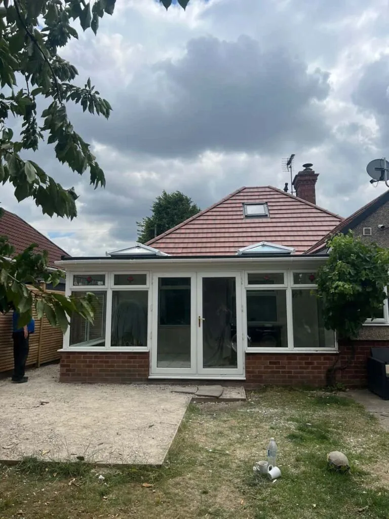 This is a photo of a hipped roof on a bungalow that has just had roof repairs carried out. Works carried out by Midhurst Roofing Repairs